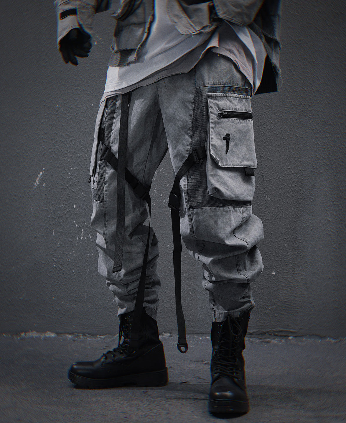 HiP46 Grey NX Cargo Pants