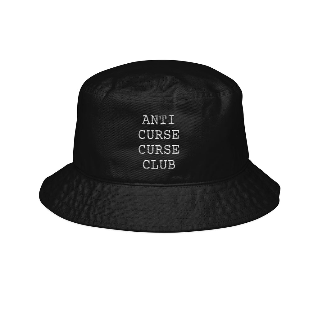 Anti Curse Curse Club Embroidered Bucket Hat