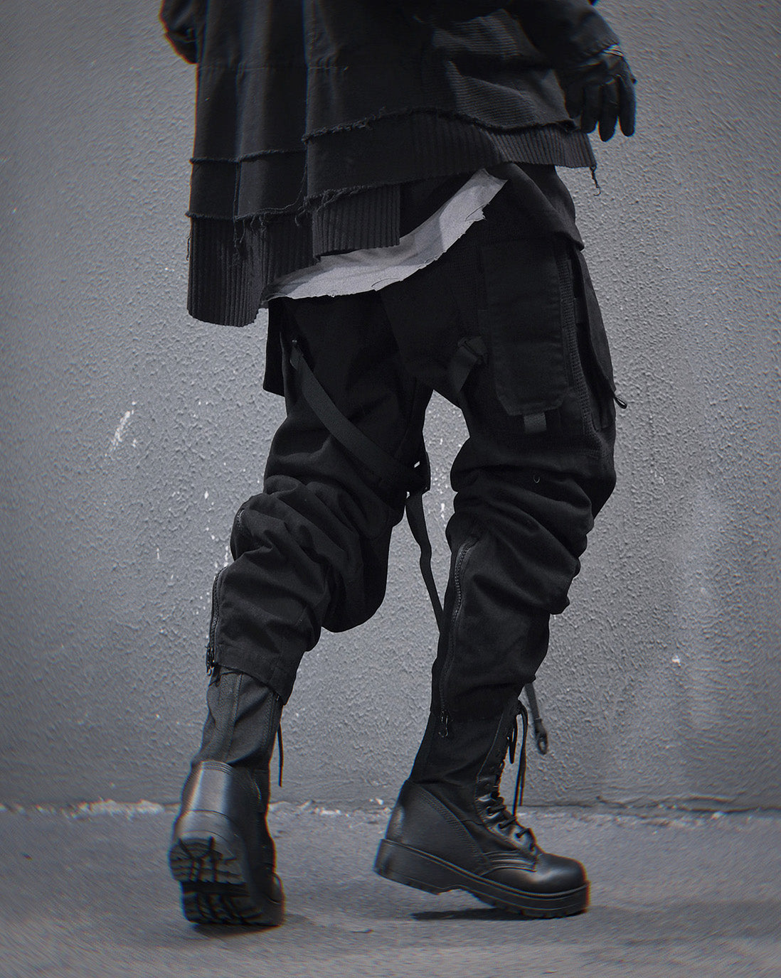 HiP46 Black NX Cargo Pants