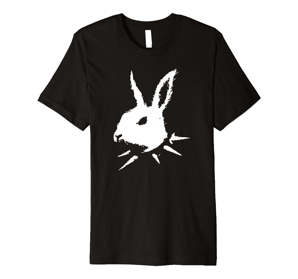 Bunny Skull Punk Y2K Creepy Cat Goth T-Shirt - Aesthetic Graphic Men Women