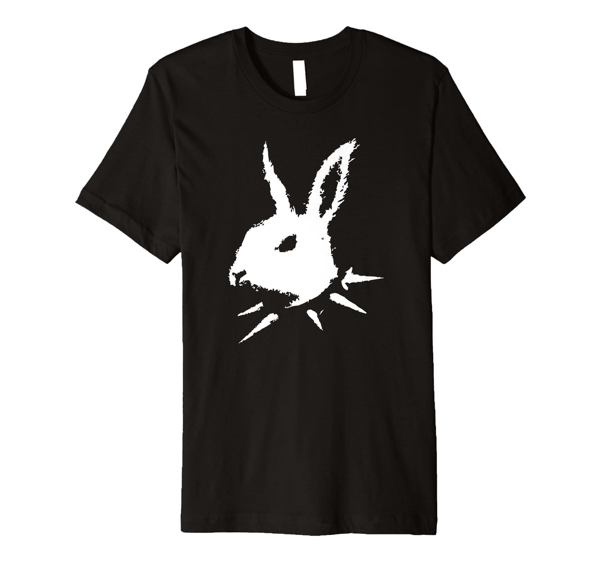Bunny Skull Punk Y2K Creepy Cat Goth T-Shirt - Aesthetic Graphic Men Women