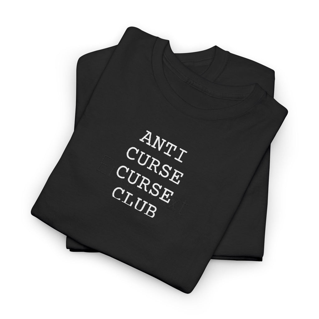 Anti Curse Curse Club Distressed Type Tee