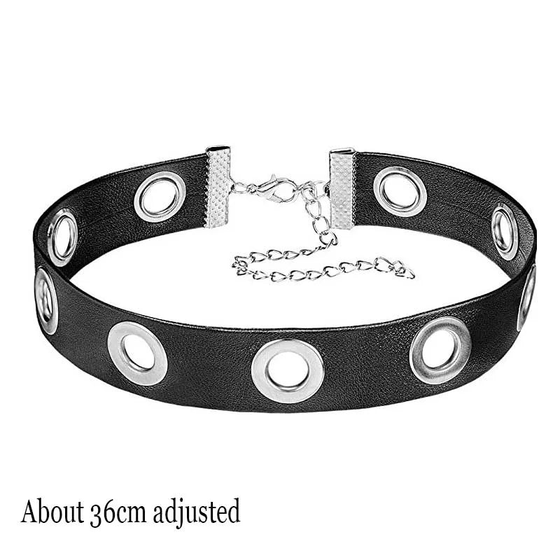 Gothic Bat Heart Lock Punk Choker | Black Leather Collar Necklace