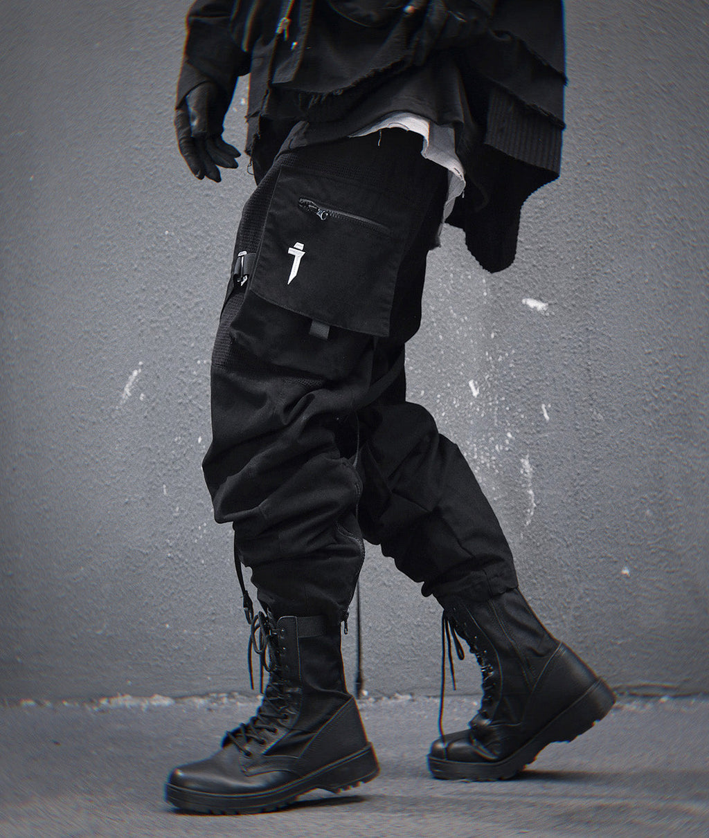 HiP46 Black NX Cargo Pants