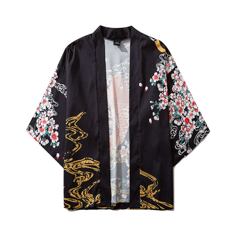 YC6007 Fish in Spring Kimono