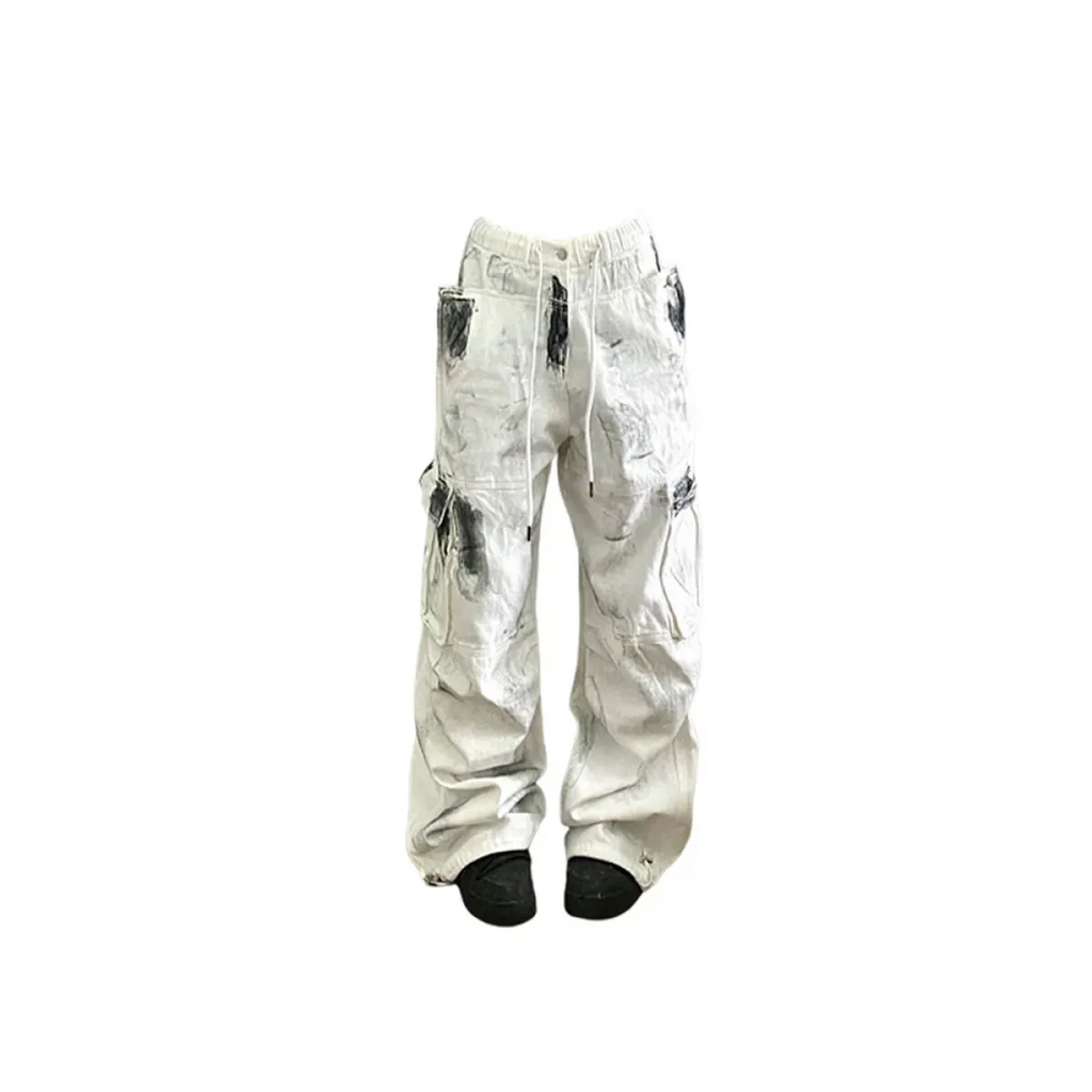Vintage White Cargo Jeans