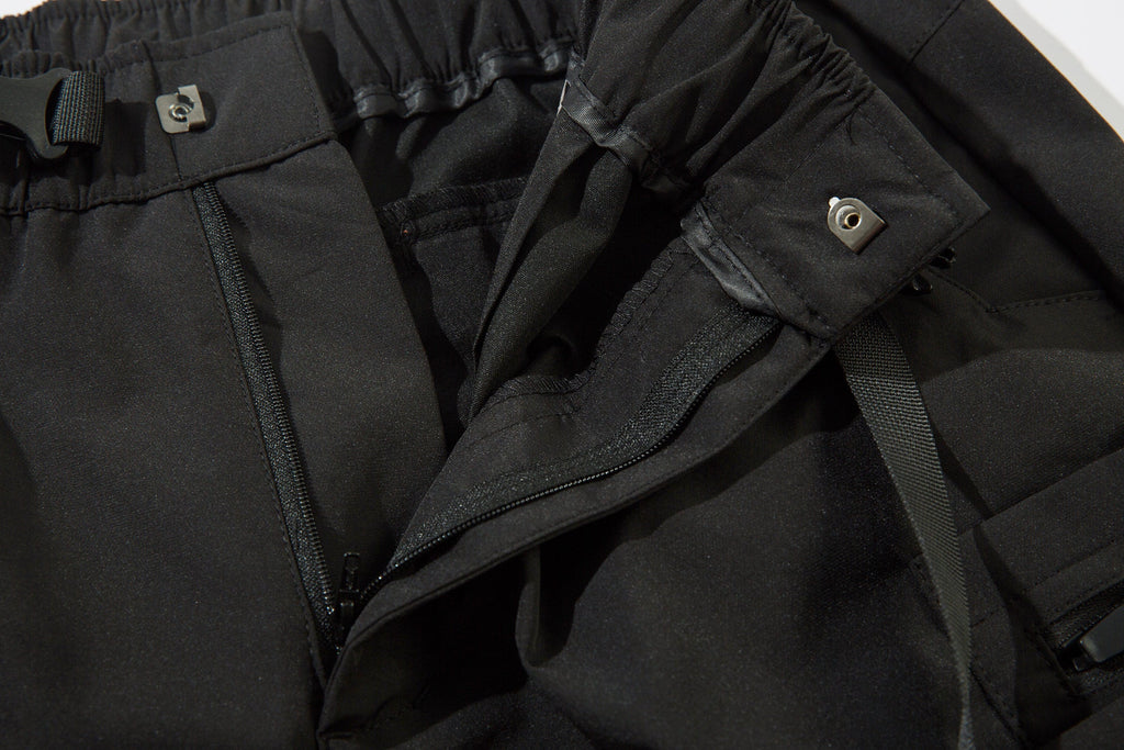 IBP442 Matte Black Cargo Joggers