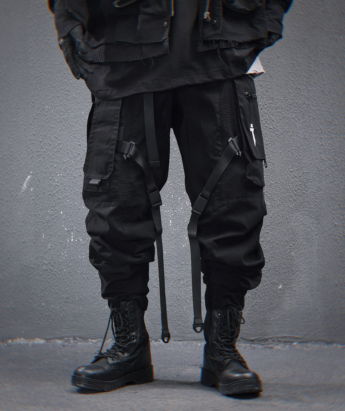 HiP46 Black NX Cargo Pants