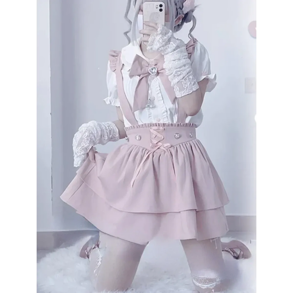 Sweet Fairy Kei Ribbon Blouse