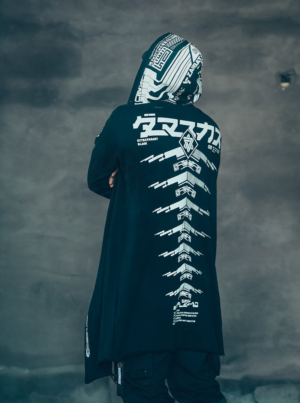 Sim507 Cyber Alien Trench Coat