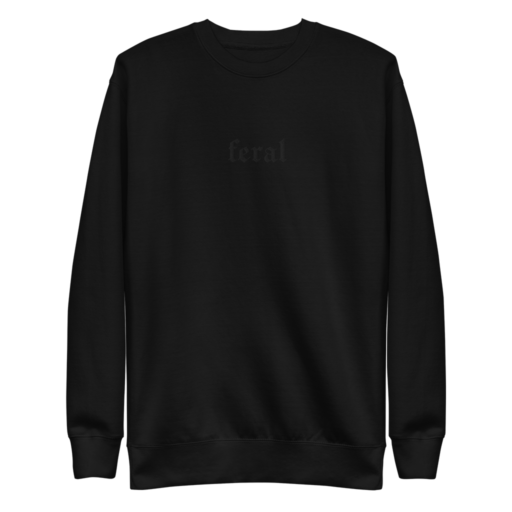 Feral Blackout Embroidered Sweatshirt