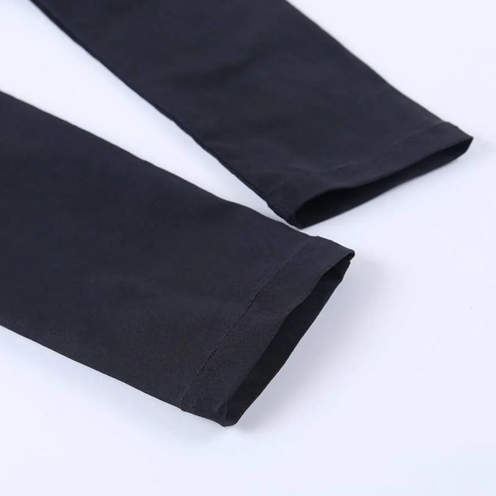 Gothic Crescent Moon Cutout Pants