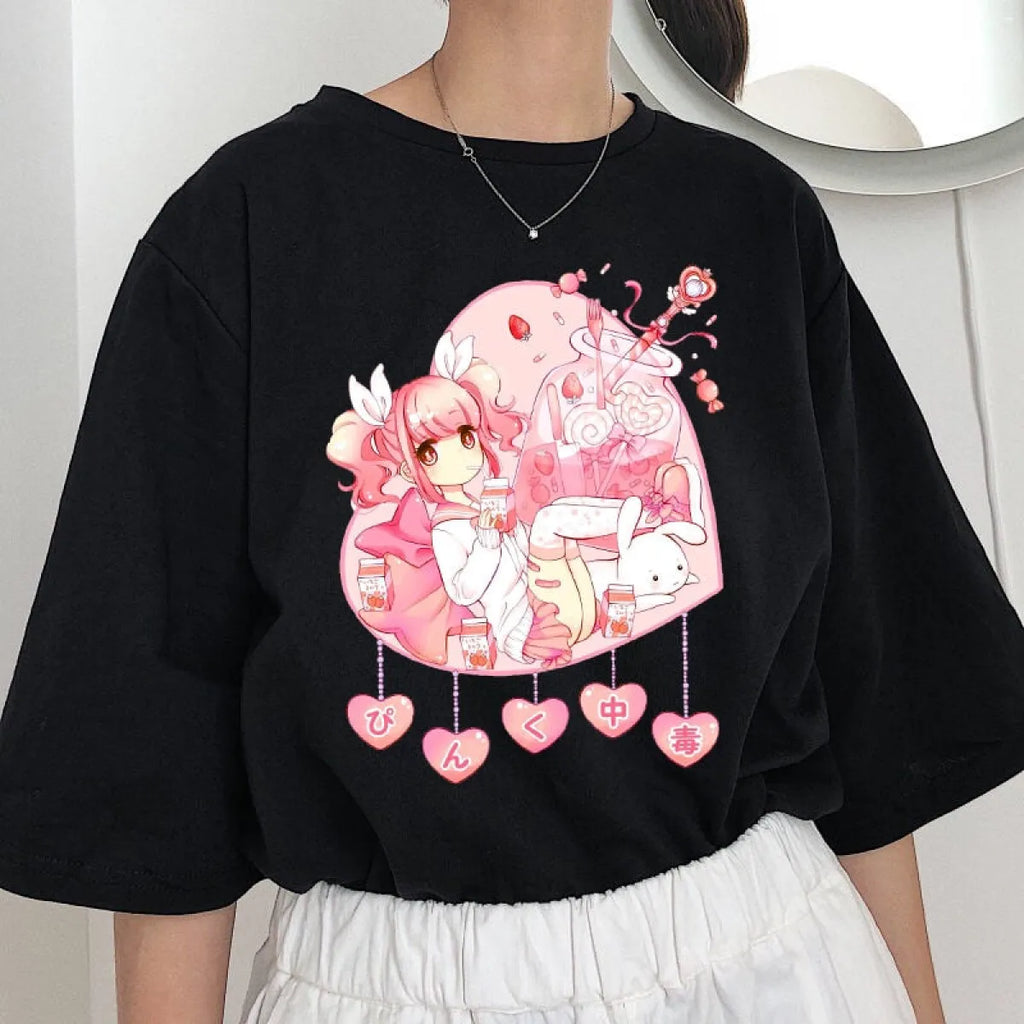 Sexy Harajuku Anime Girl Shirt