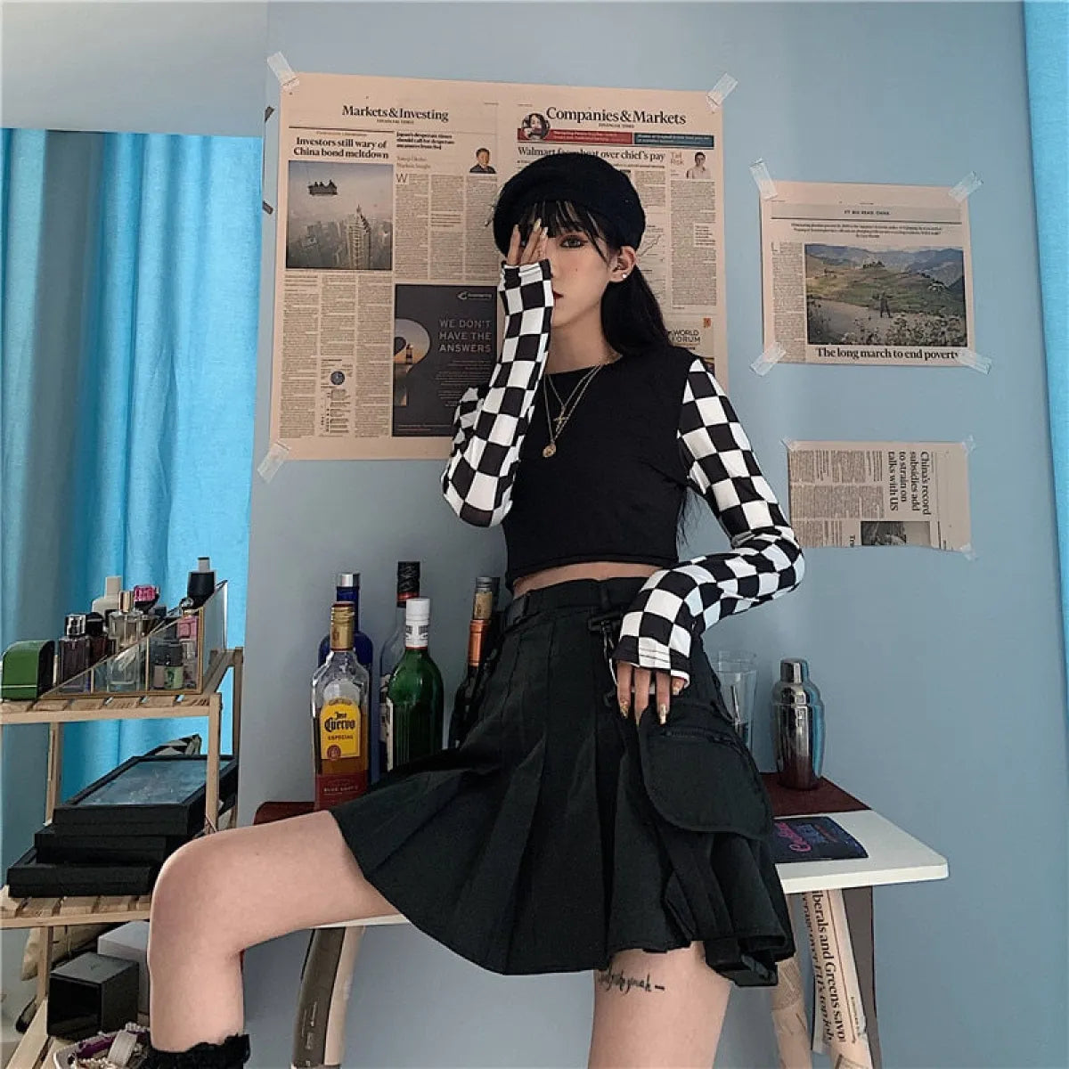 Harajuku Checkered Shirt