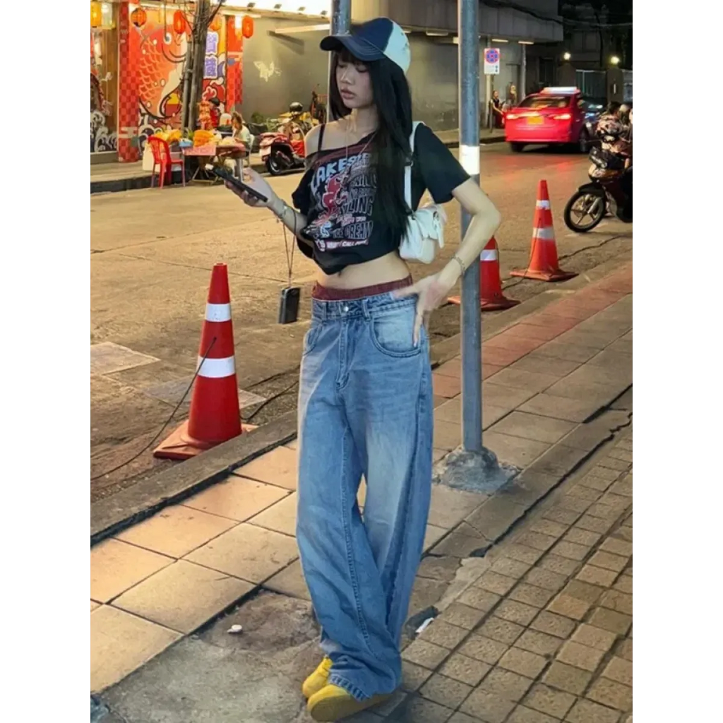Harajuku Gothic Off-Shoulder T-Shirt