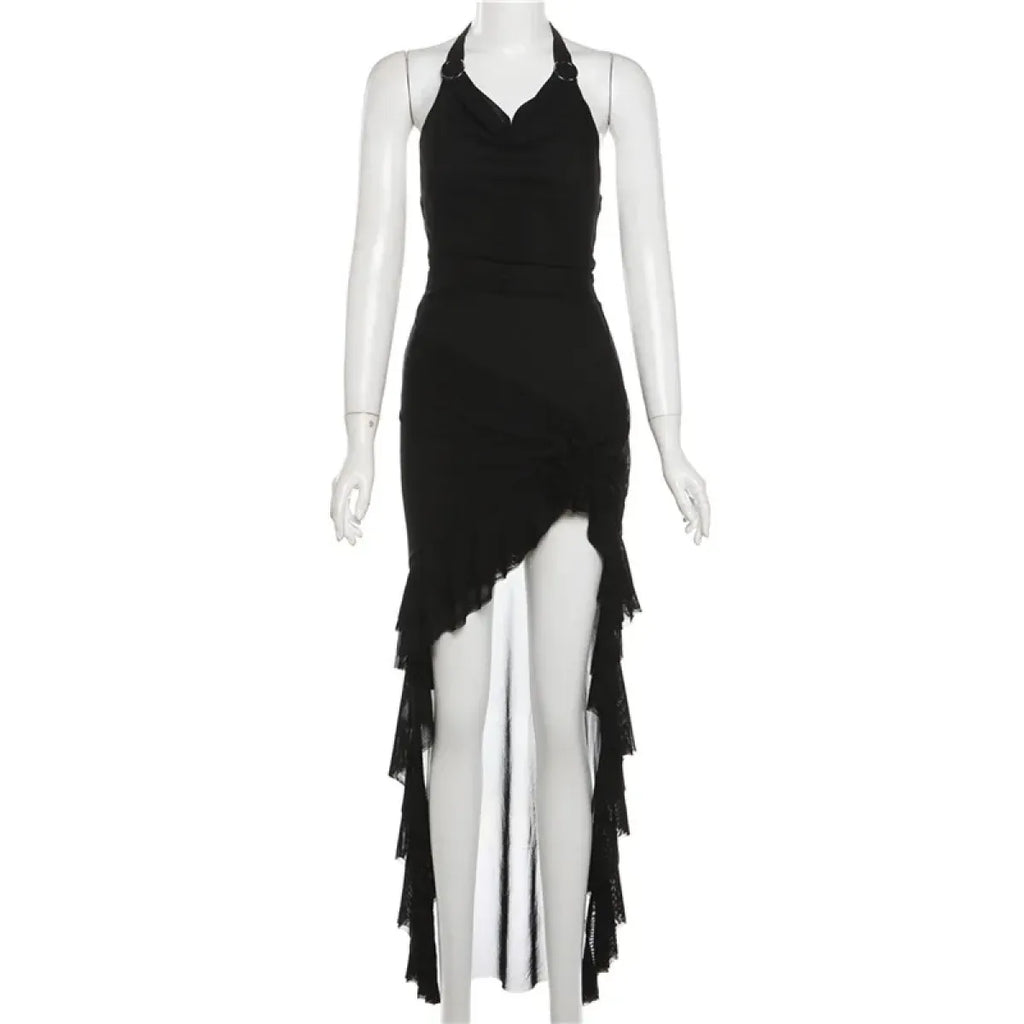 Harajuku Irregular Ruffle Dress
