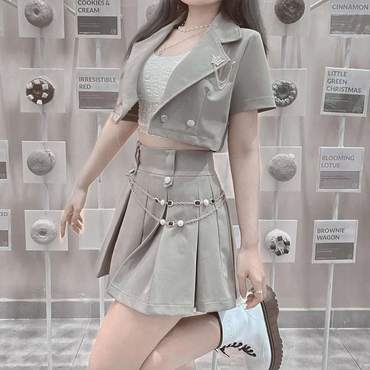 Harajuku Shirt & Skirt Set