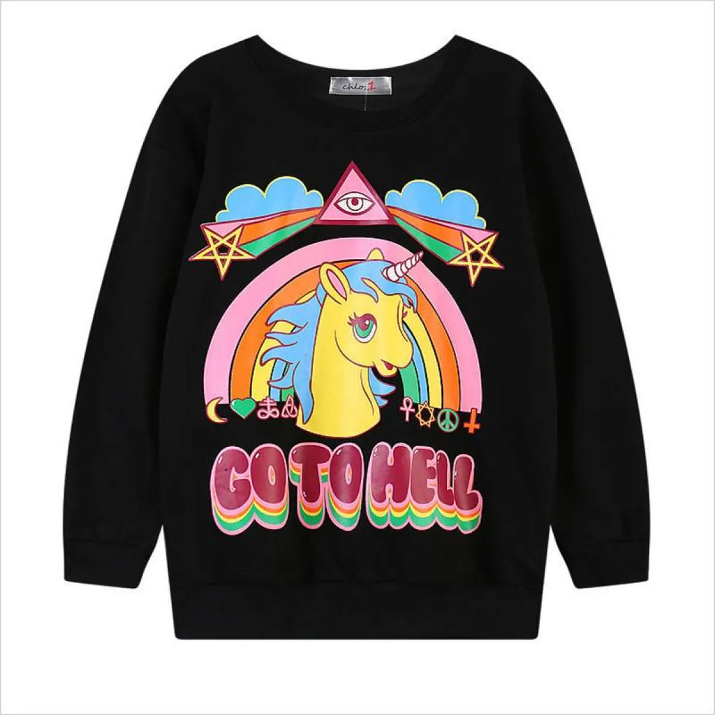 Unicorn Go To Hell Sweatshirt