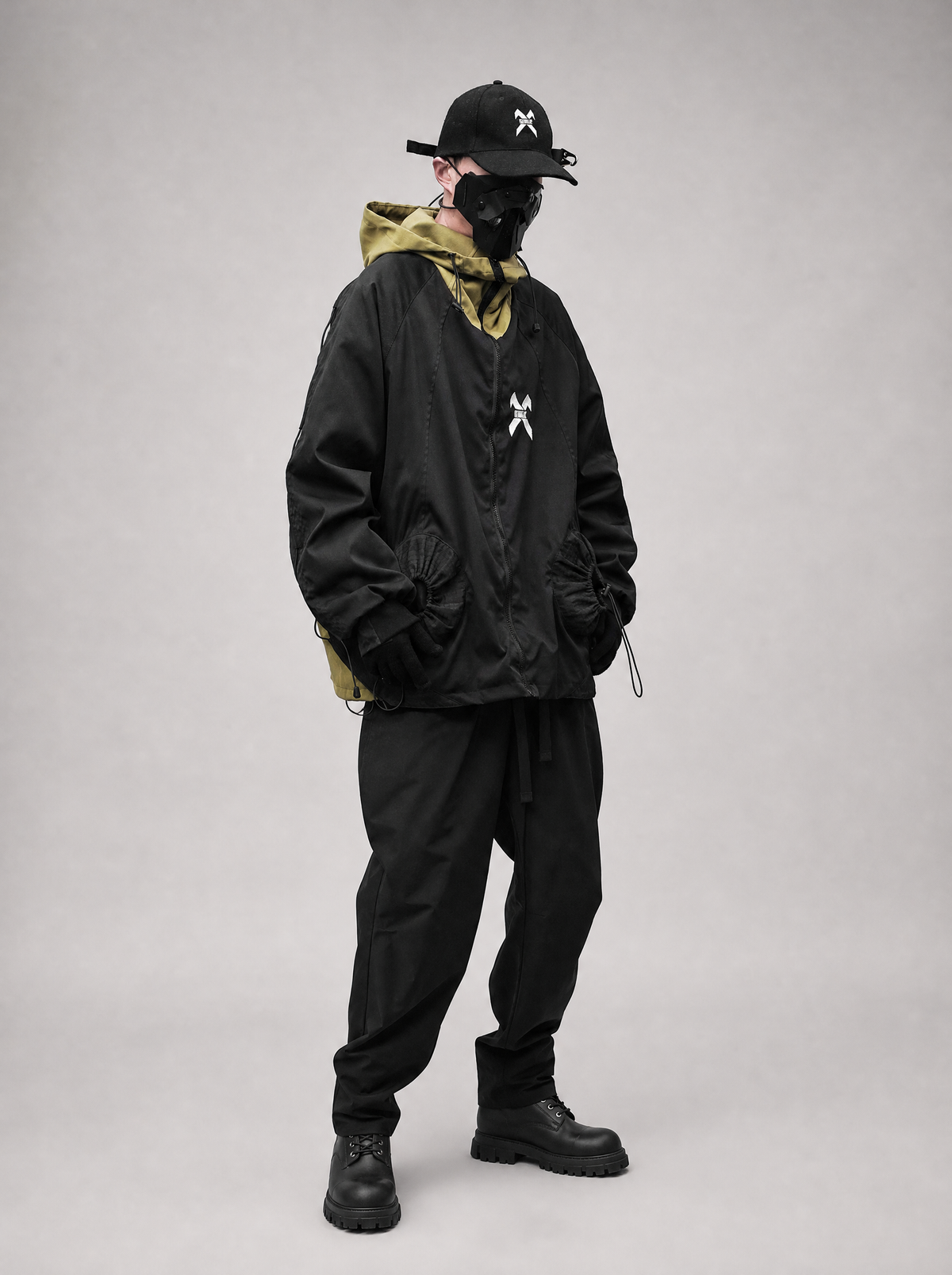 Worn by a Japanese male model: Industrial Climber Jacket