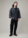 Worn by a Japanese male model: LALKW002 Dark Lotus Samurai Shirt