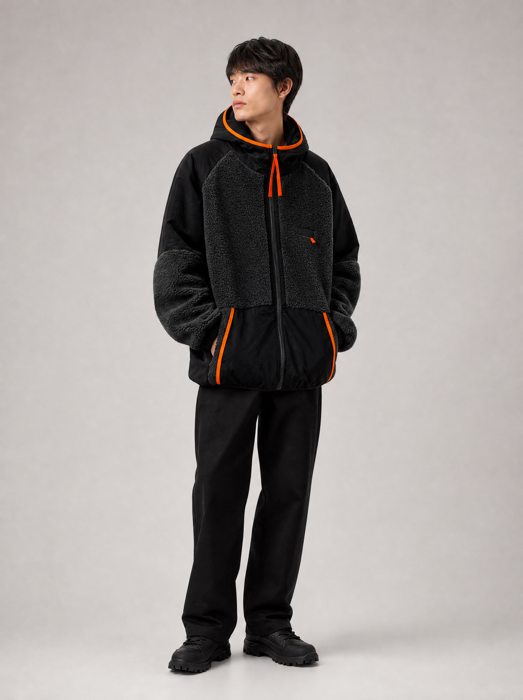 Worn by a Japanese male model: Wilderness Noden Jacket