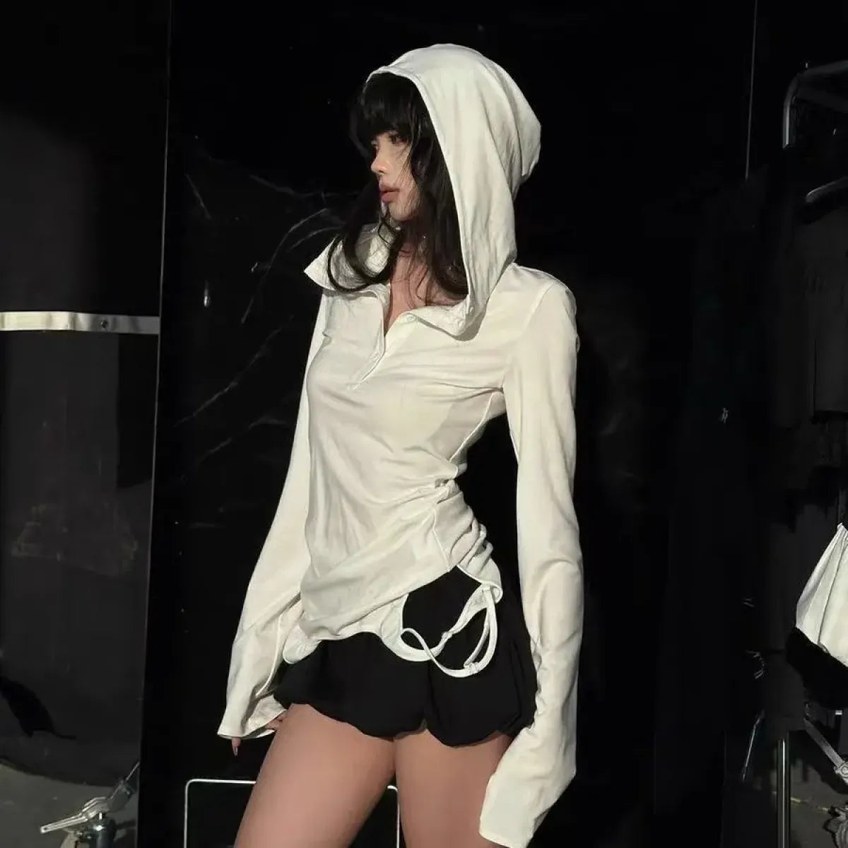 Harajuku Punk Style Hooded Shirt