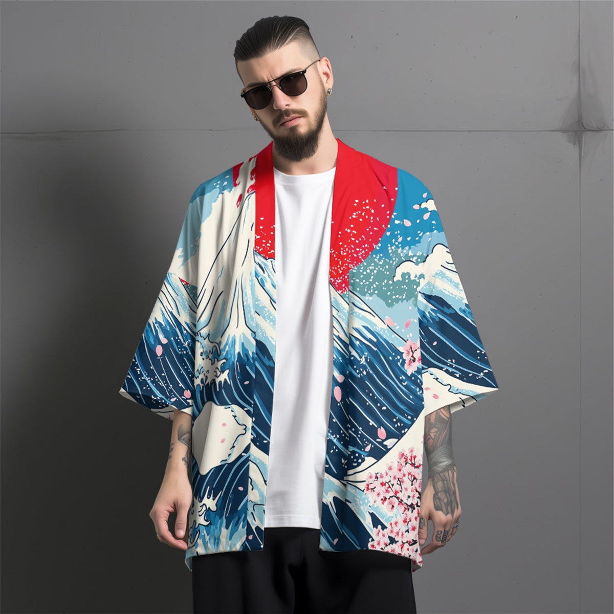 K28 Fuji Waves Kimono