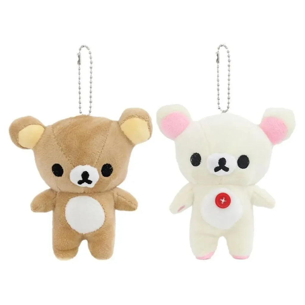 Kawaii Rilakkuma Plush Bear Keychain – Cute Backpack Pendant Toy