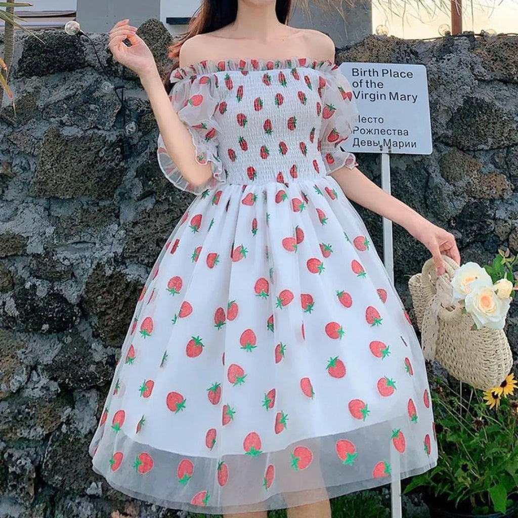 Kawaii Strawberry Dress