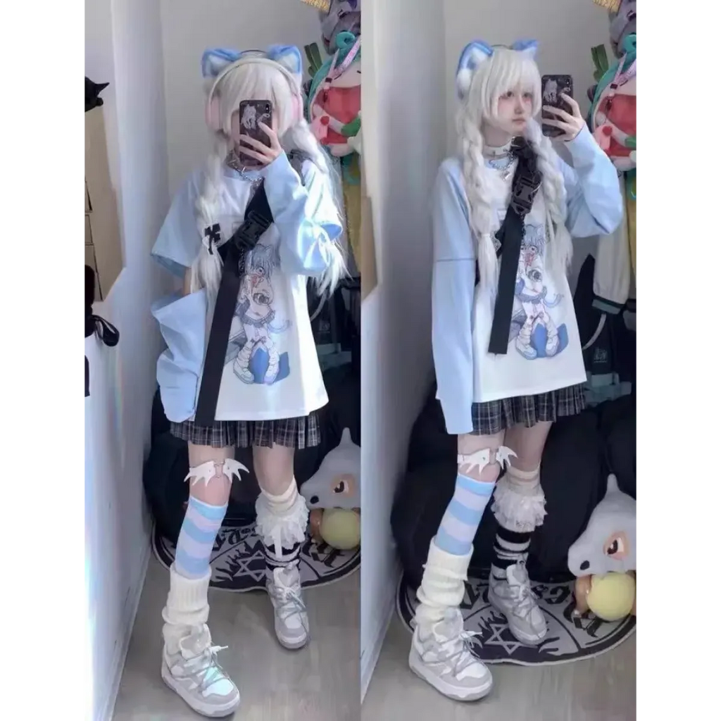 Detachable Sleeve Anime Top