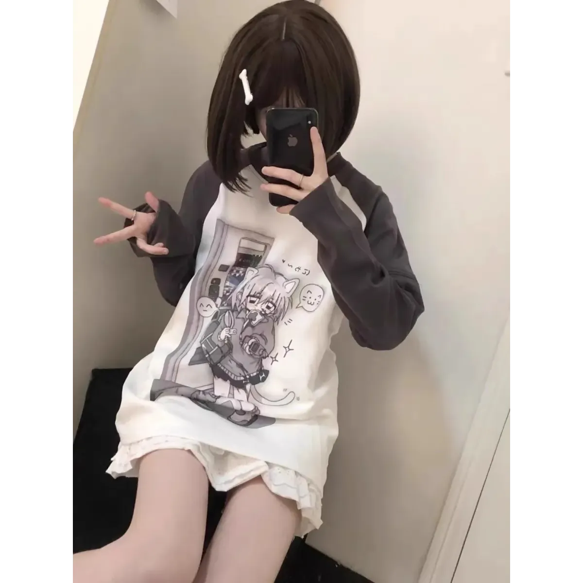 Detachable Sleeve Anime Top