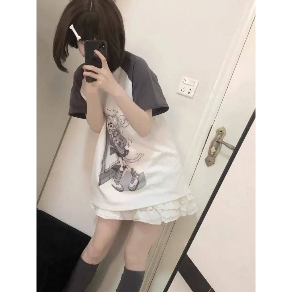 Detachable Sleeve Anime Top