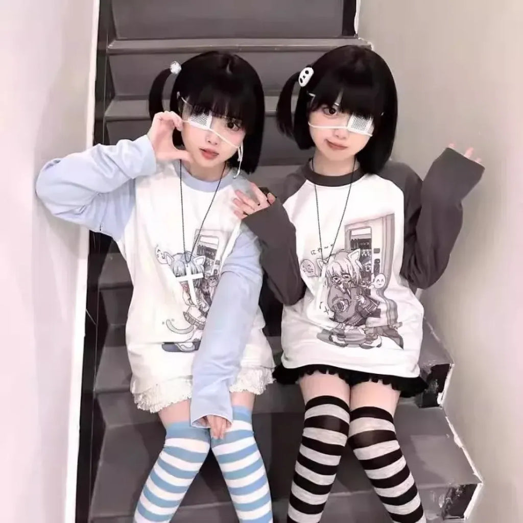 Detachable Sleeve Anime Top
