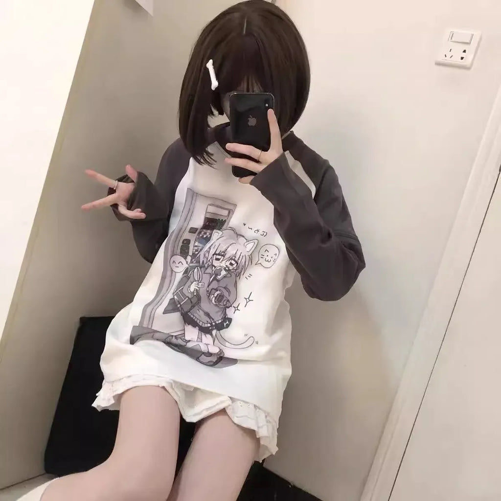 Detachable Sleeve Anime Top