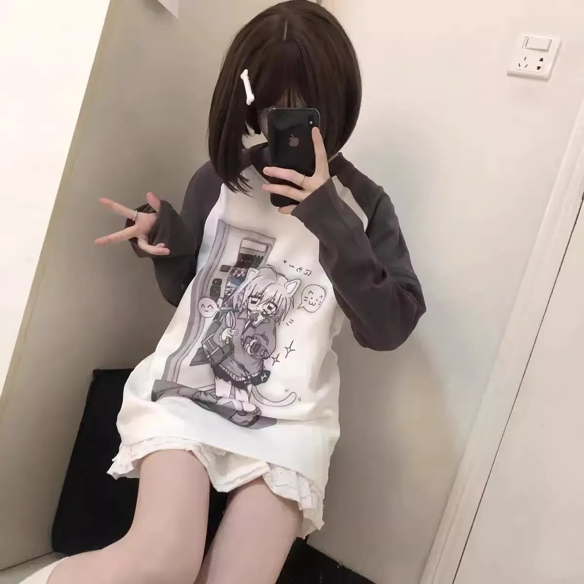 Detachable Sleeve Anime Top