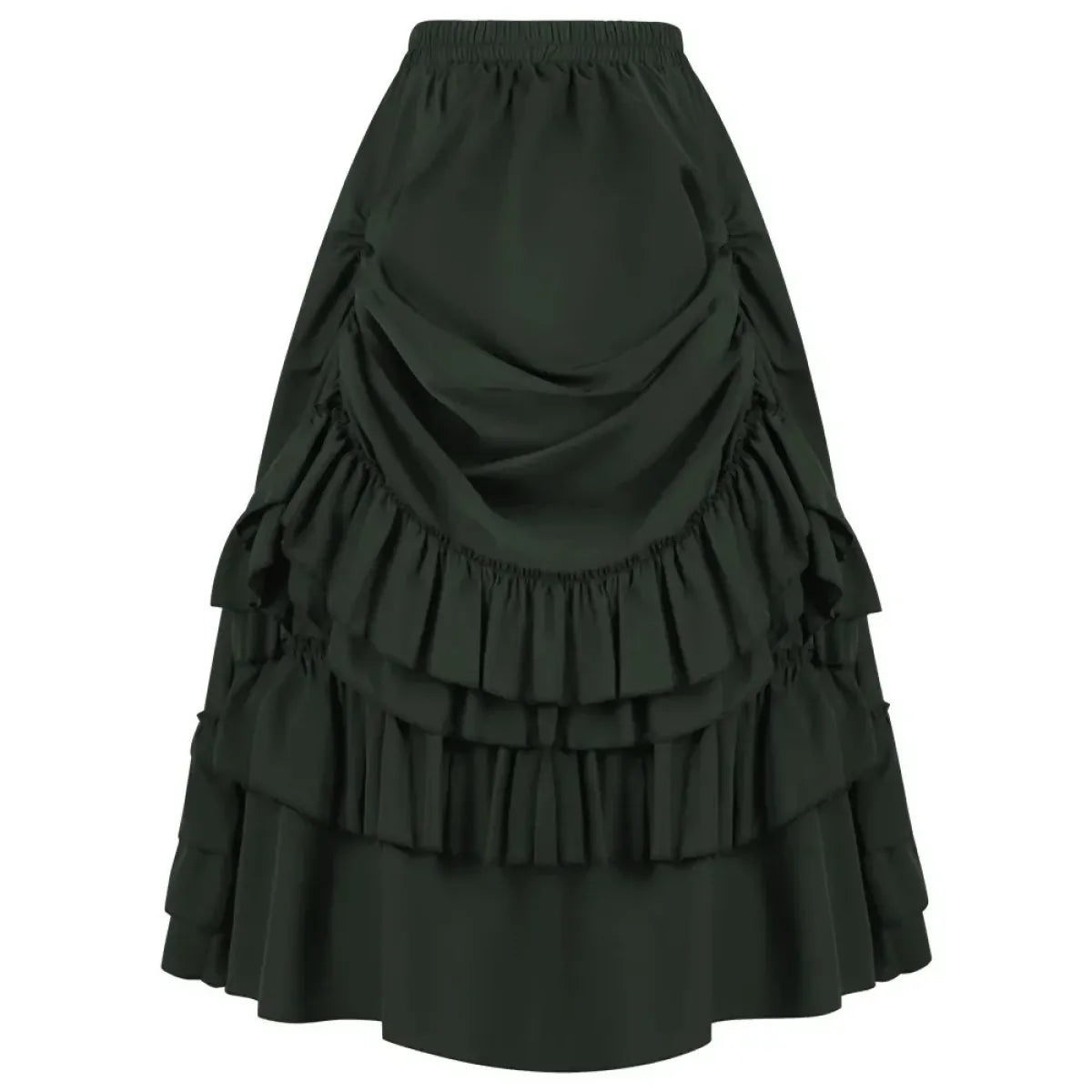 Layered Steampunk Skirt – Victorian Ruffles Cosplay Gothic