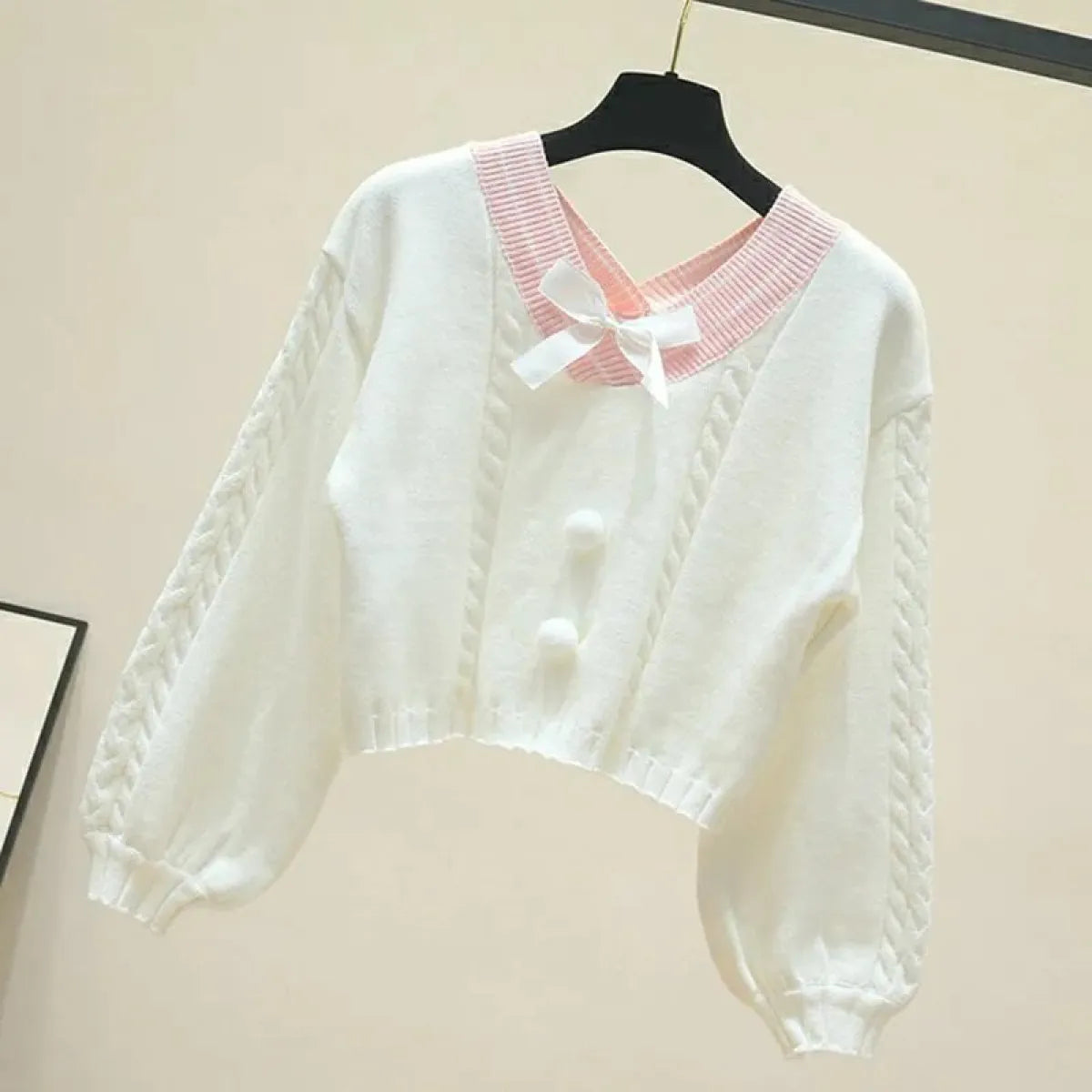 Lucy Lou Style Knit Crop Sweater