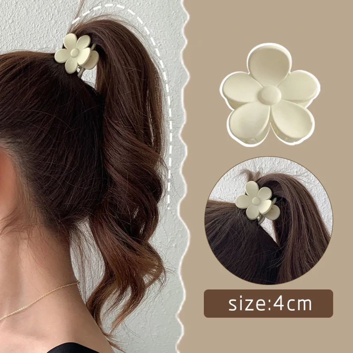 Gold Pearl Rhinestone Mini Hair Clip