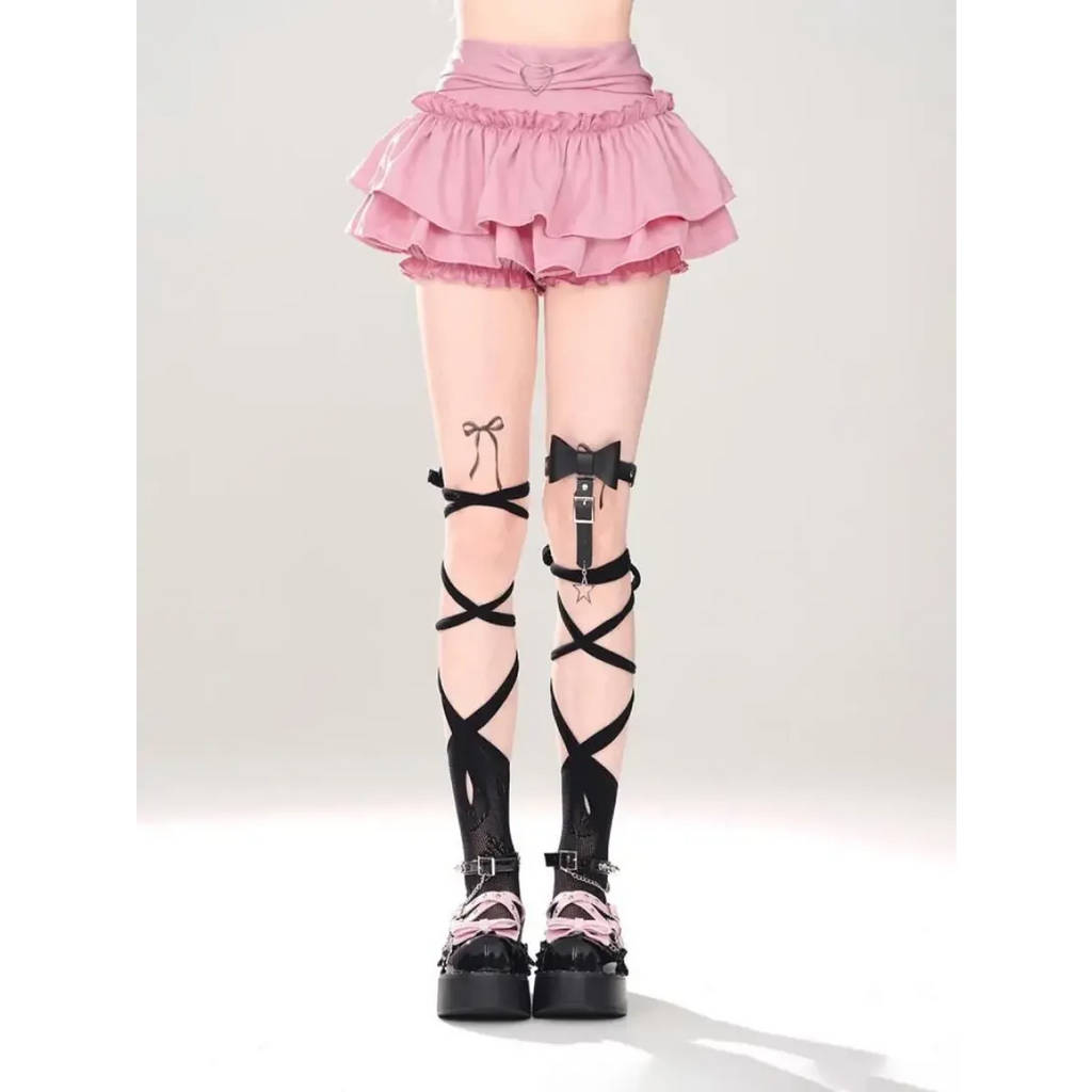 Fairy Kei Ruffle Mini Skirt