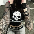 Punk Skull Camisole - Grunge Crop Top