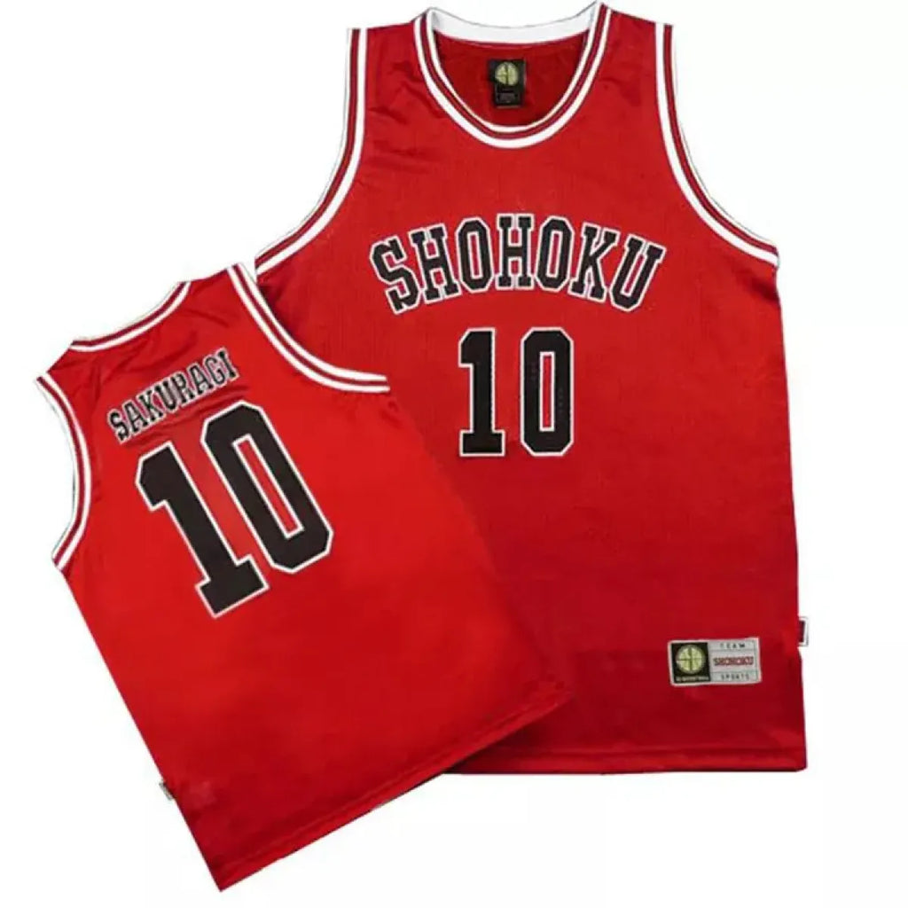 Shohoku Basketball Team Jersey - Sakuragi Hanamichi, Rukawa