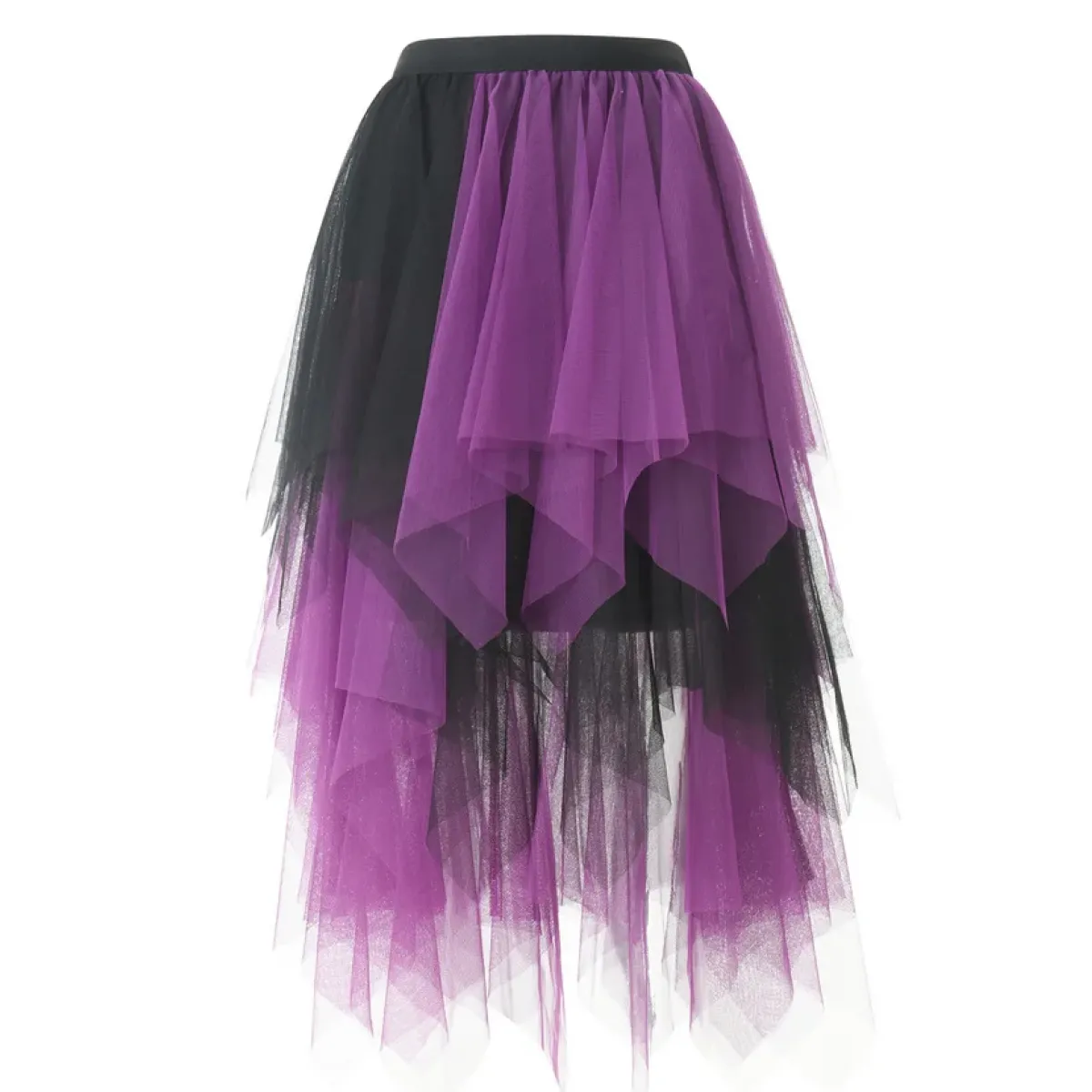 Tulle Midi Skirt for Women - Harajuku High Waist Fashion Summer Tutu
