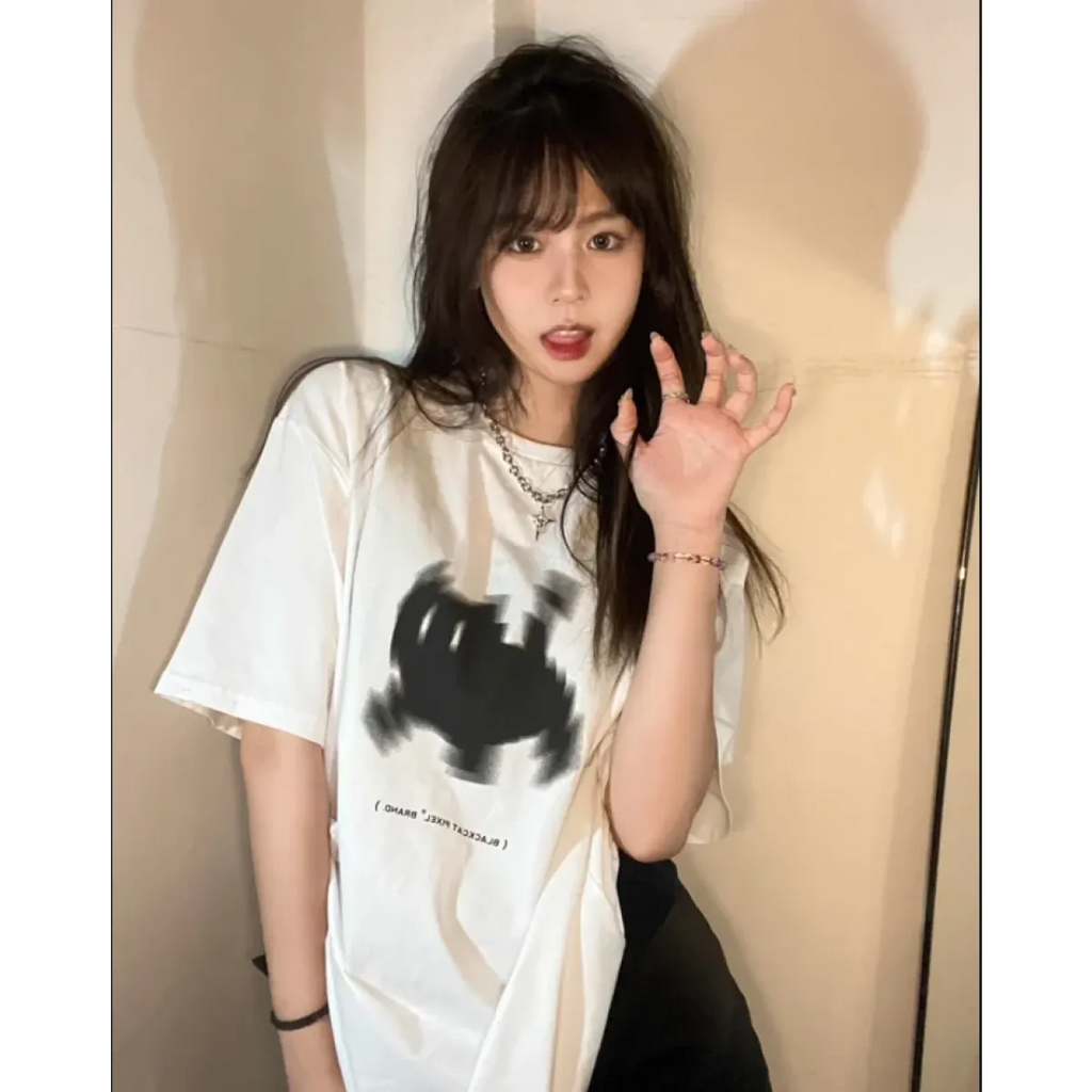 Y2K Buzzed Cat Tee